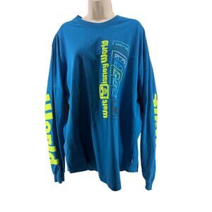 Walt Disney World Spirit Jersey Adult XL Blue Neon Green Parks Mickey Globe